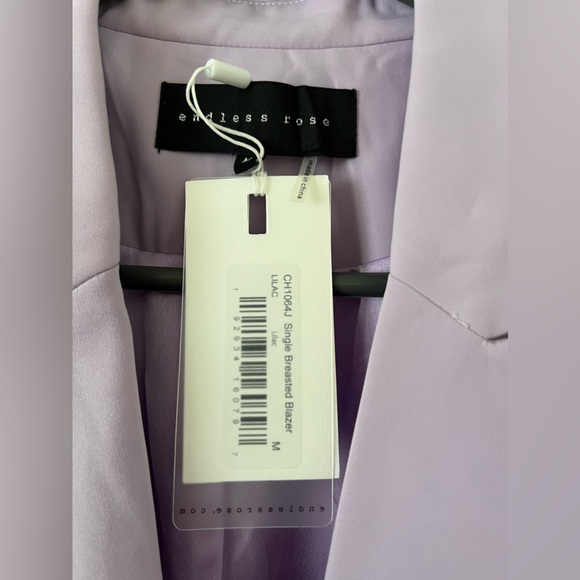 Endless rose lilac blazer and short set NWT - Picture 2 of 8